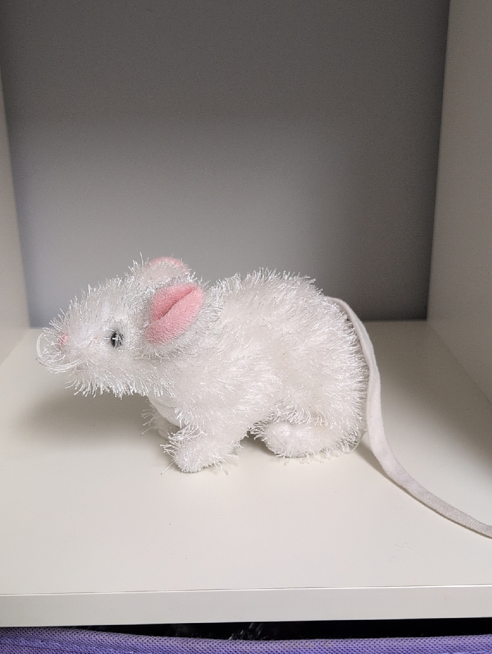 💜2/$20💜 Webkinz Lilkinz White Mouse No Code Y2K Collectible Plush GANZ Classic - Picture 3 of 6
